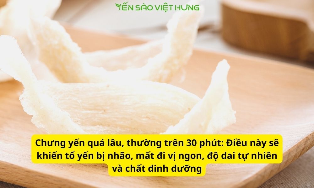 Lưu ý khi chưng yến