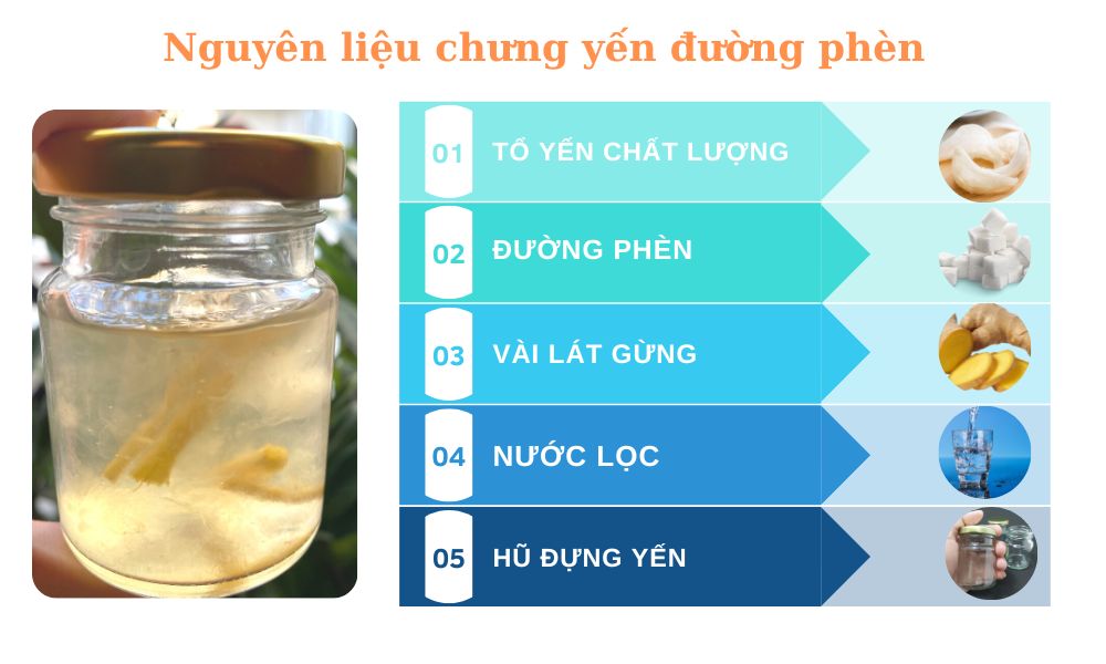 Thực hiện cách chưng yến đúng cách cần những gì?